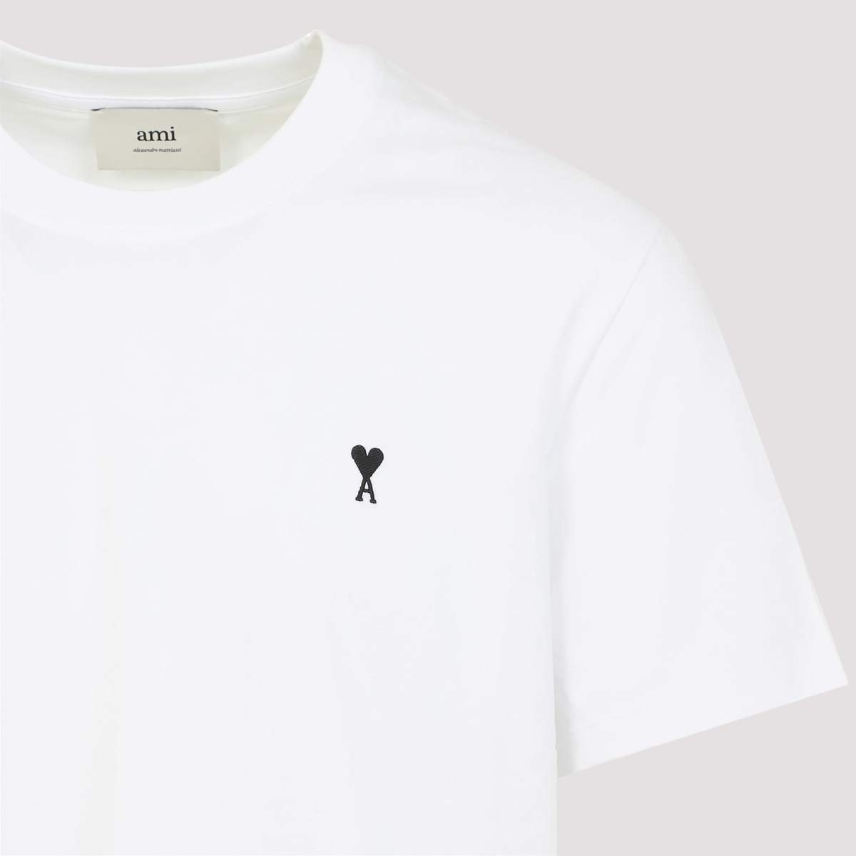 Ami Alexandre Mattiussi Contrasted Adc T-Shirt - White - Image 5 of 5