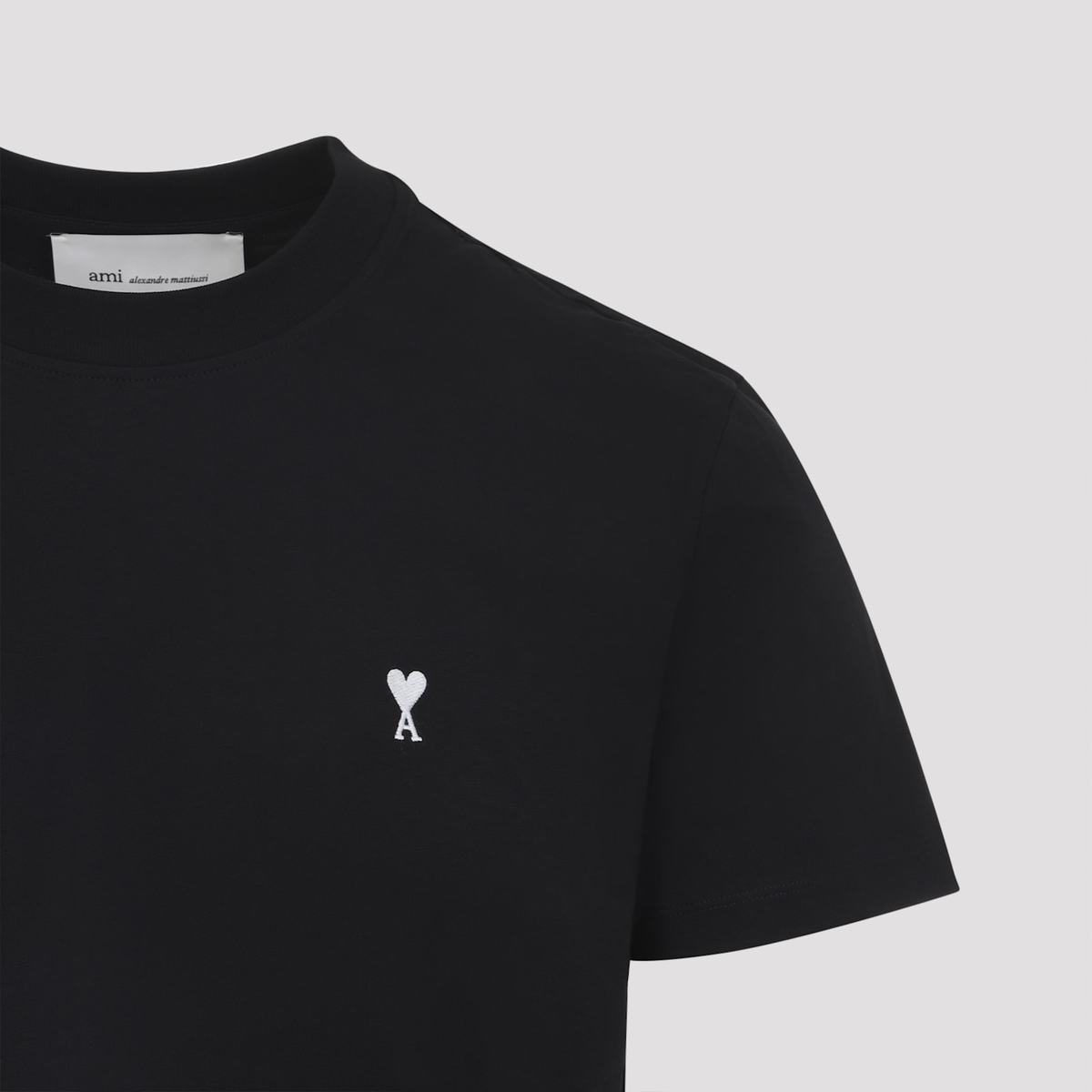 Ami Alexandre Mattiussi Contrasted ADC T-Shirt - Noir Blanc Creme - Image 5 of 5