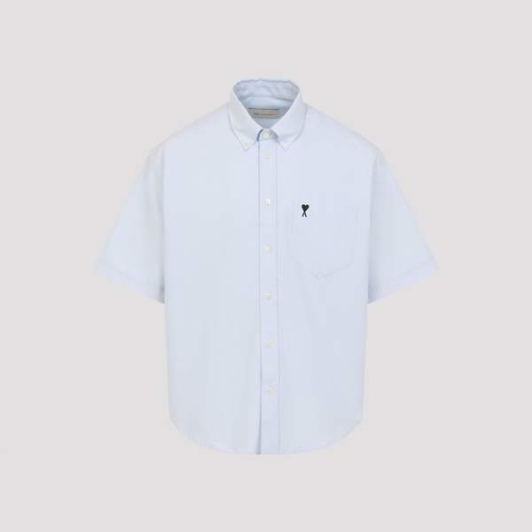 Ami Alexandre Mattiussi Boxy Short Sleeve Shirt - Bleu Ciel