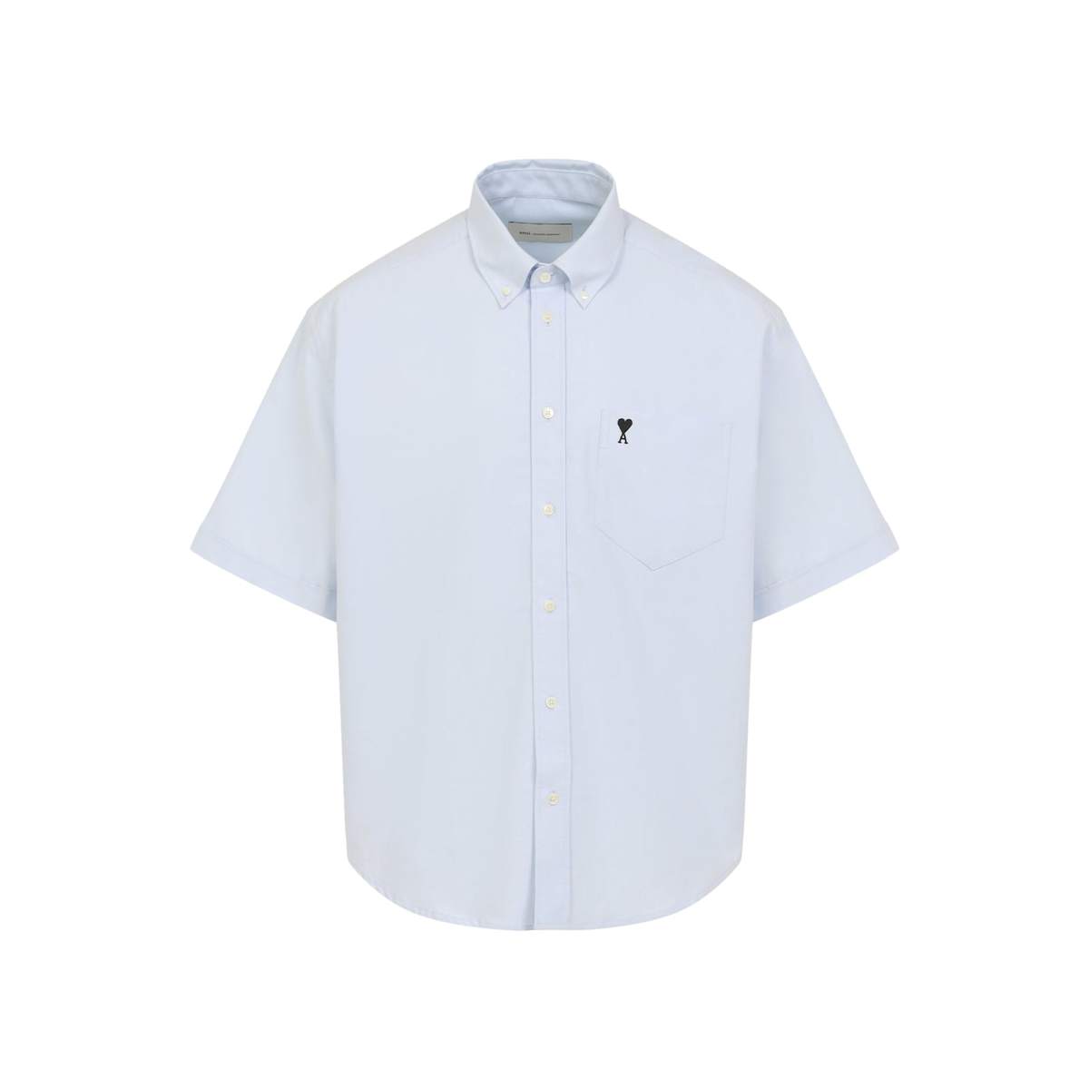 Ami Alexandre Mattiussi Boxy Short Sleeve Shirt - Bleu Ciel - Image 2 of 5