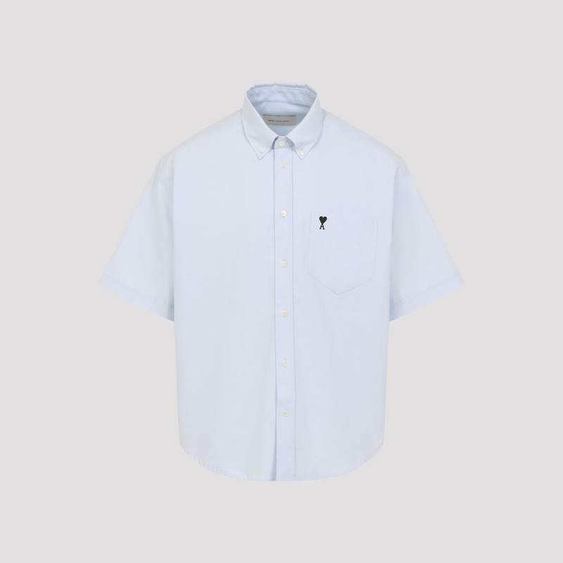 Ami Alexandre Mattiussi Boxy Short Sleeve Shirt - Bleu Ciel