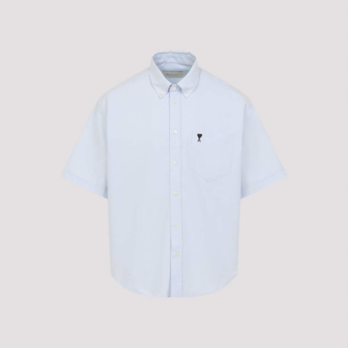 Ami Alexandre Mattiussi Boxy Short Sleeve Shirt - Bleu Ciel - Image 3 of 5