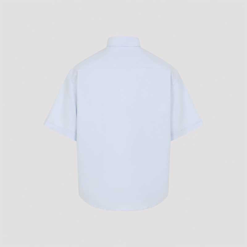 Ami Alexandre Mattiussi Boxy Short Sleeve Shirt - Bleu Ciel