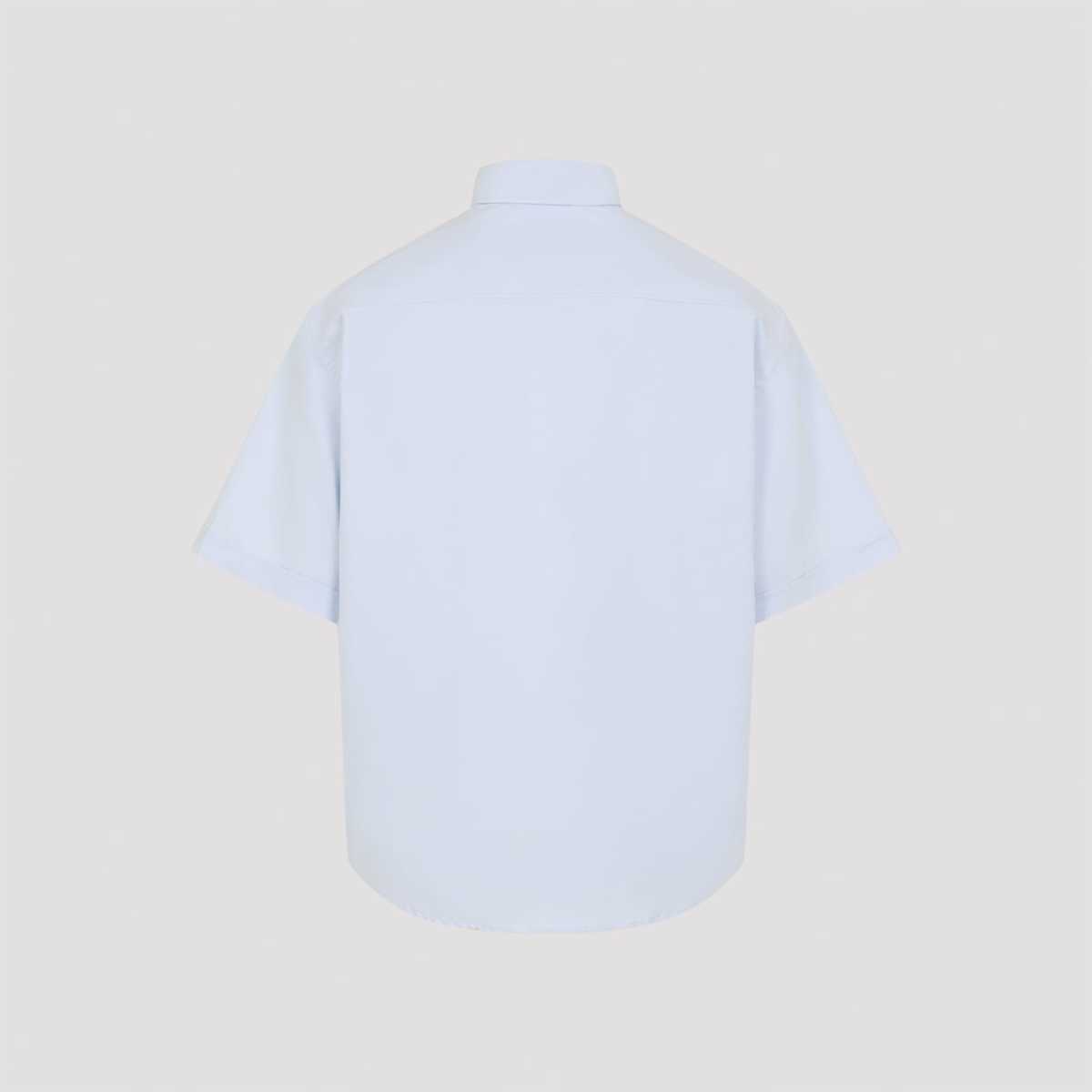 Ami Alexandre Mattiussi Boxy Short Sleeve Shirt - Bleu Ciel - Image 4 of 5
