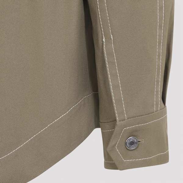Ami Alexandre Mattiussi Worker Buttoned Jacket - Beige Taupe