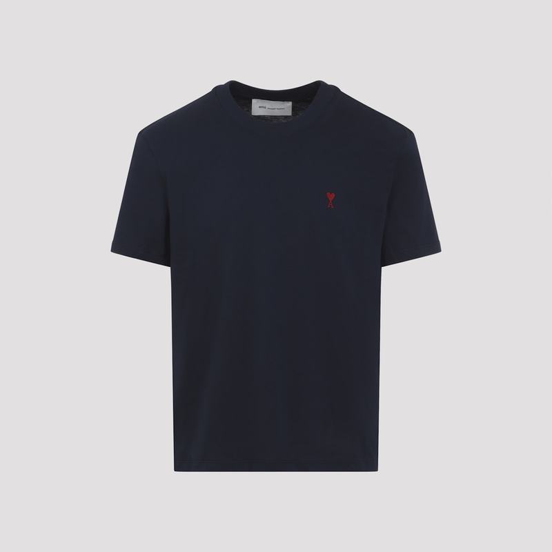 Ami Alexandre Mattiussi Classic Red T-Shirt - Bleu Nuit