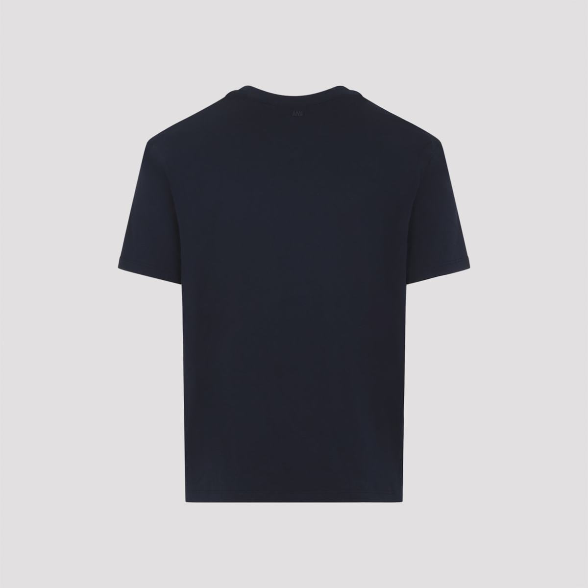 Ami Alexandre Mattiussi Classic Red T-Shirt - Bleu Nuit - Image 4 of 5