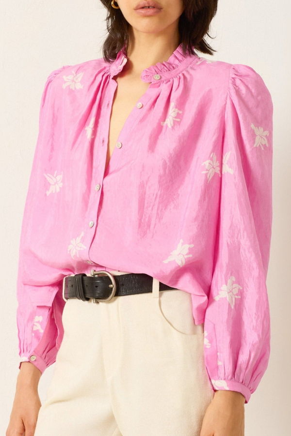 Alix Of Bohemia Annabel Pink Jasmine Shirt