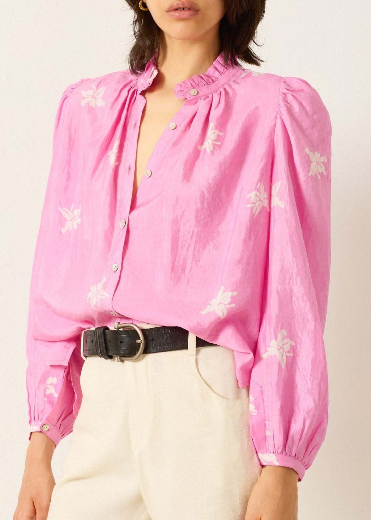 Alix Of Bohemia Annabel Pink Jasmine Shirt - Image 1 of 1