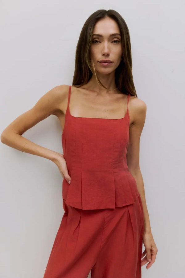 Azalea Eloise Pleated Top