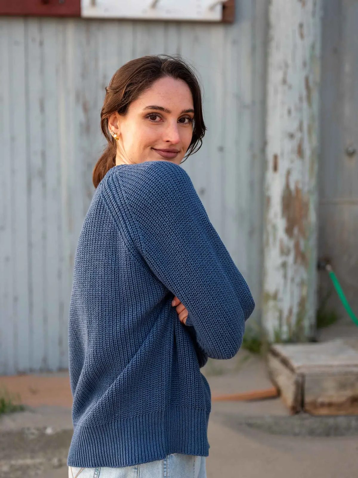 MerSea Salty Crewneck Sweater - Saltwater Blue - Image 2 of 4