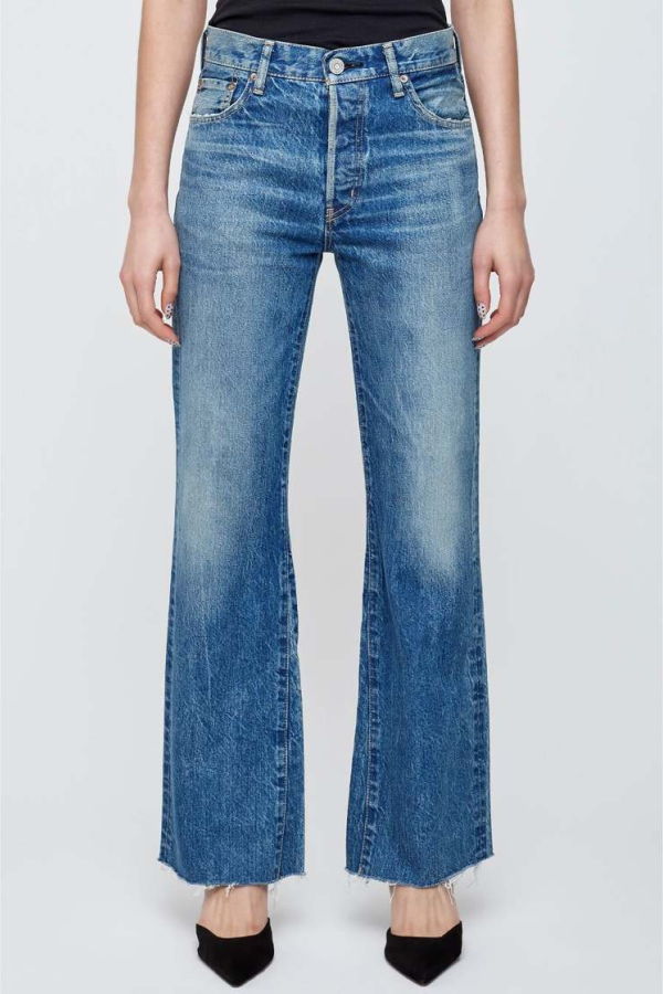 MOUSSY Atlantis Flare Jeans - Blue