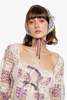 Anna Sui Medallion Floral Lace Headscarf - Mauve/Cream - Thumbnail 3