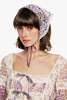 Anna Sui Medallion Floral Lace Headscarf - Mauve/Cream - Thumbnail 4