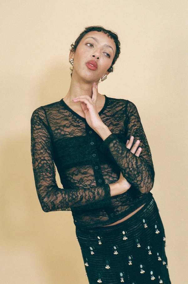 Gil Rodriguez Lace Sophie Cardigan Gil Rodriguez Lace Sophie Cardigan