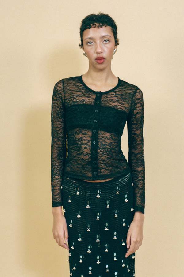 Gil Rodriguez Lace Sophie Cardigan