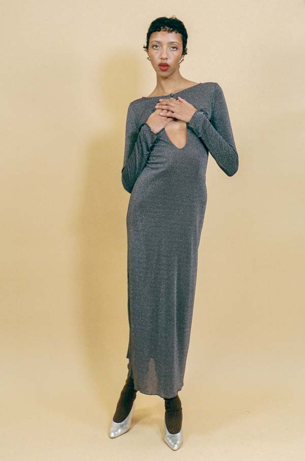 Gil Rodriguez Gil Rodriguez Shimmer Knit Jane Dress | Garmentory