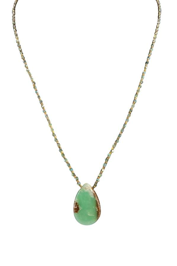 Madison Beverly Hills Gemstone-9 Jewelry - Pale Green / Red