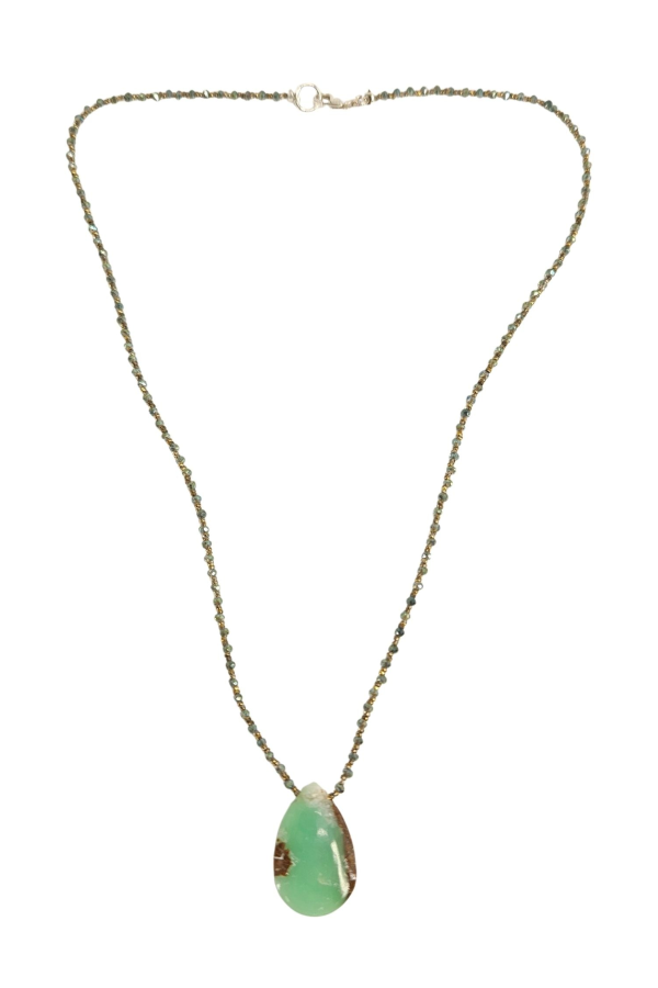 Madison Beverly Hills Gemstone-9 Jewelry - Pale Green / Red