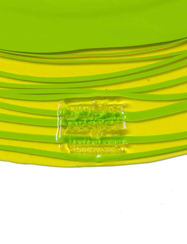 Fish Design Mirror - Clear Yellow / Matte Lime