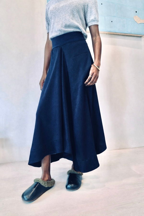 Yesaet Jahzara Silk Skirt - Lipstick Red