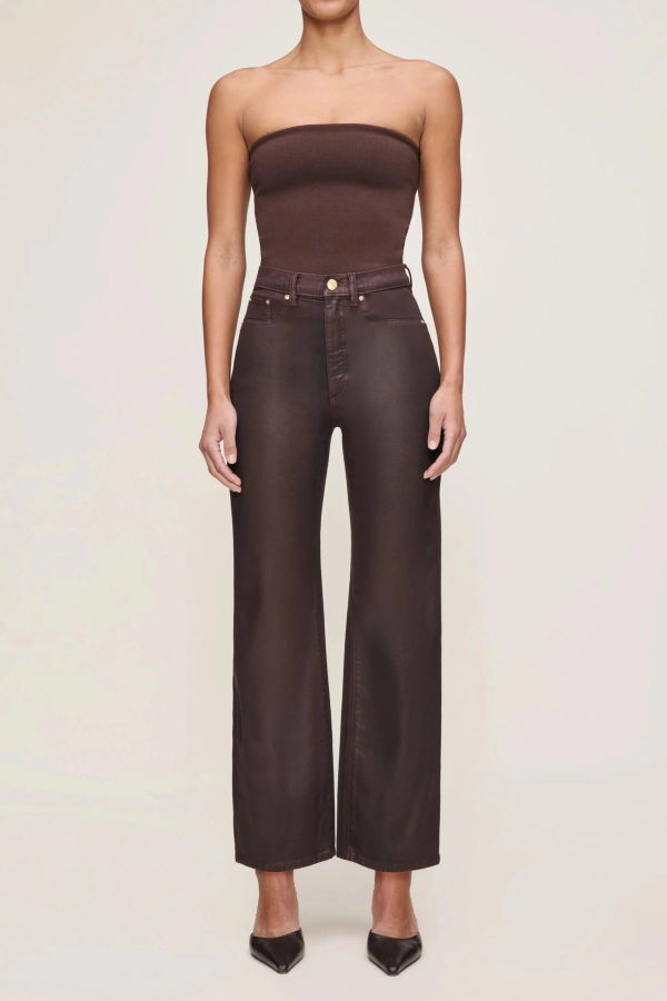 DL 1961 Karmine Refined Wide Leg High Rise 28" Jeans