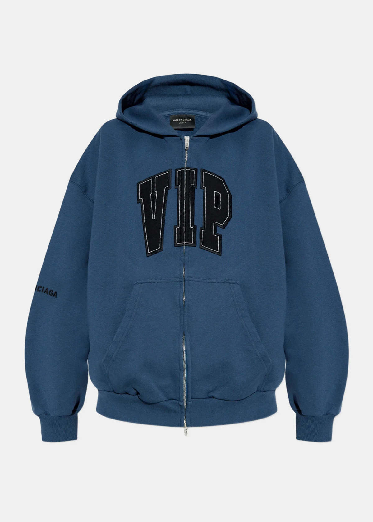 Balenciaga VIP Team Logo Hoodie - Dark Blue - Image 1 of 3