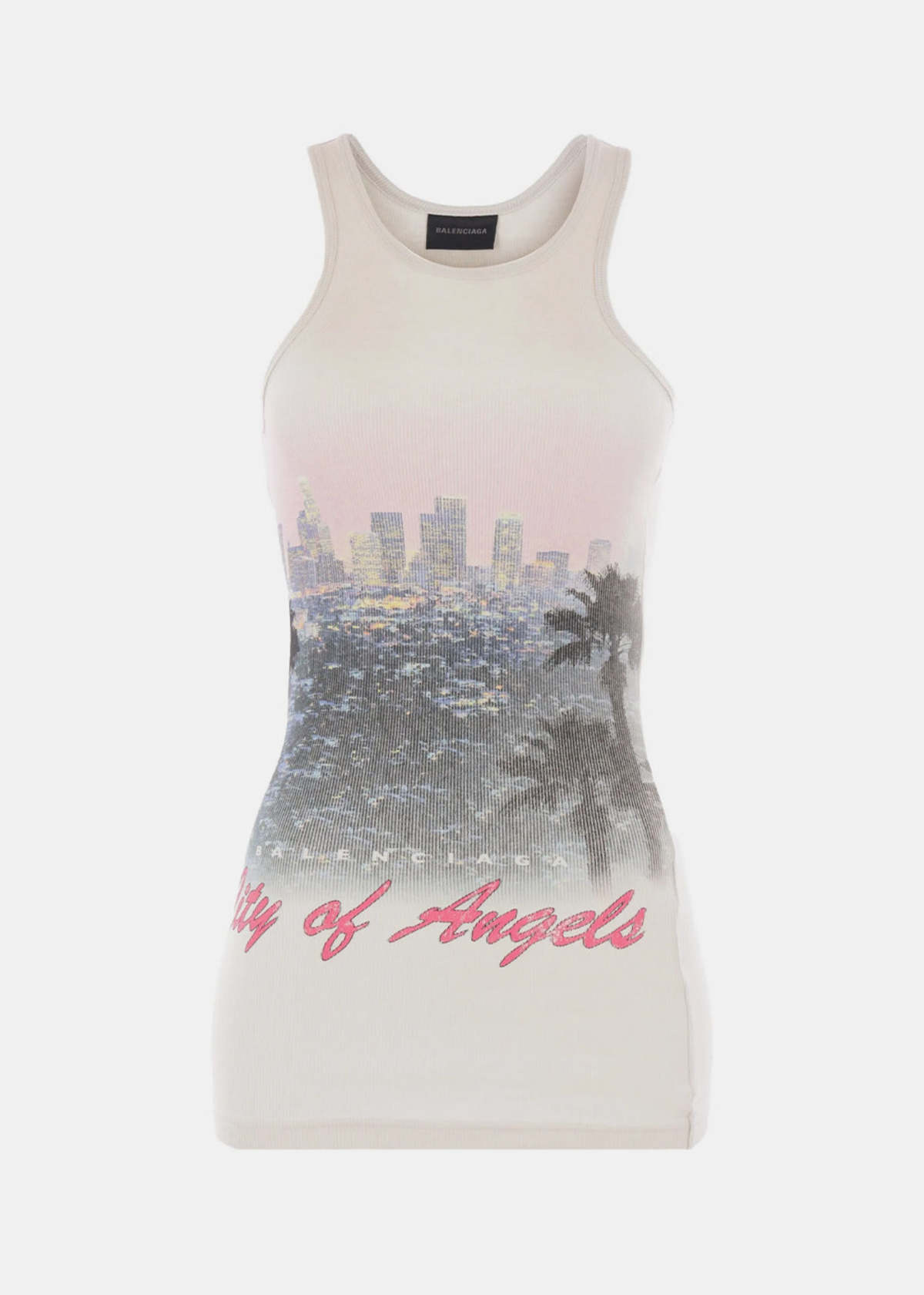 Balenciaga City Of Angels Tank Top - Dirty White - Image 1 of 2