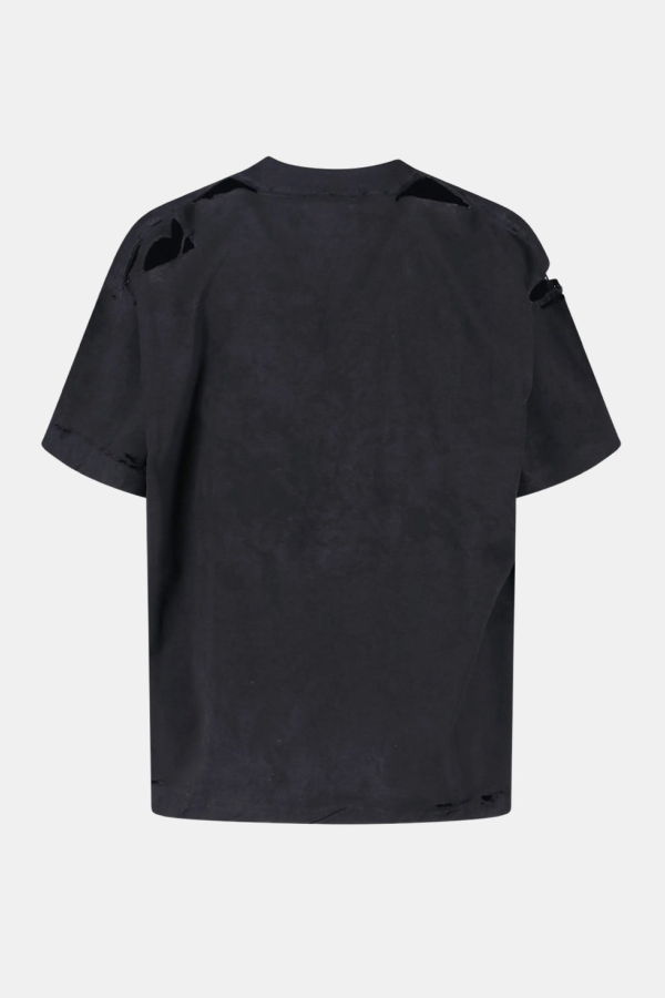 Balenciaga Emo Team Logo T-Shirt - Faded Washed Black