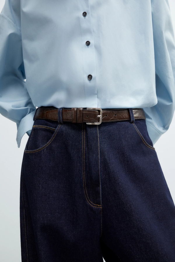 Cordera Classic Belt Brown Crocodile