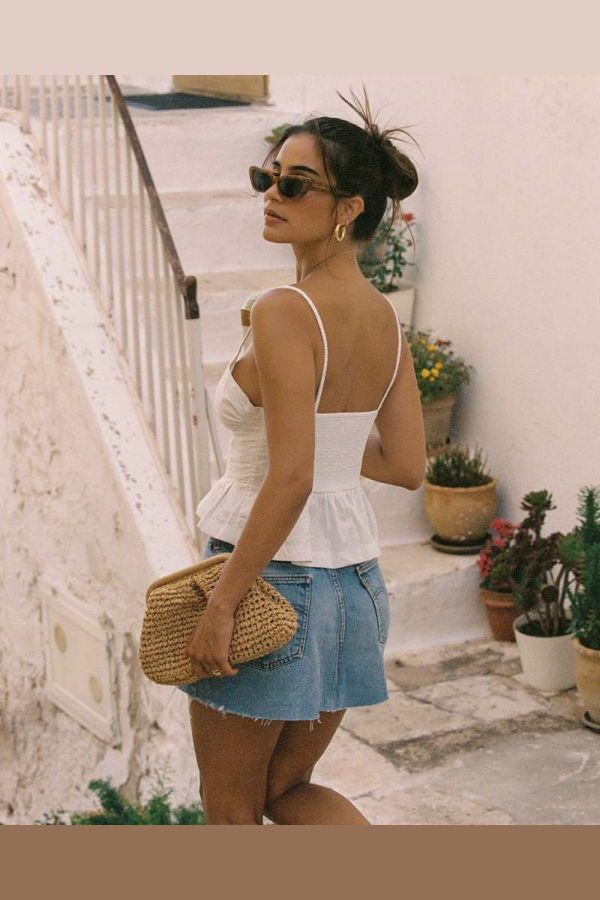 L*Space Clover Top - White