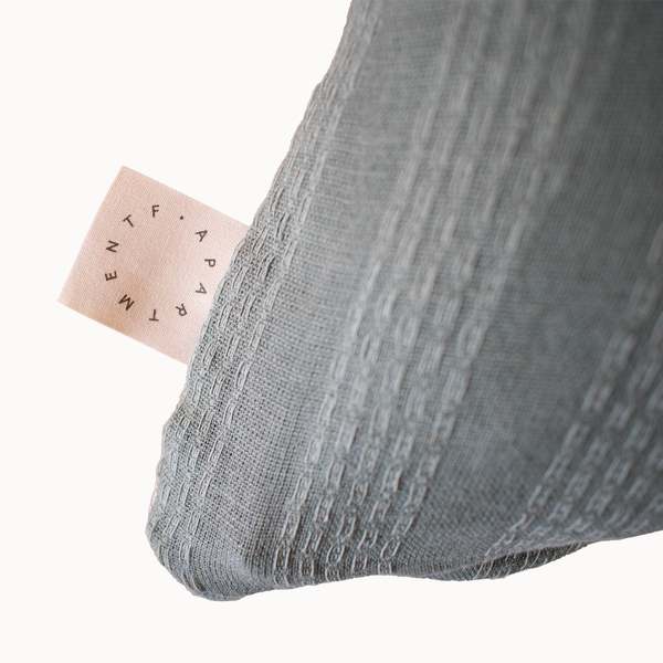 APARTMENT F Piccio Linen/Cotton Pillow - Teal