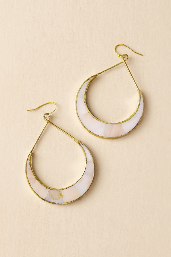 Matr Boomie Rajani Crescent Hoop Earrings