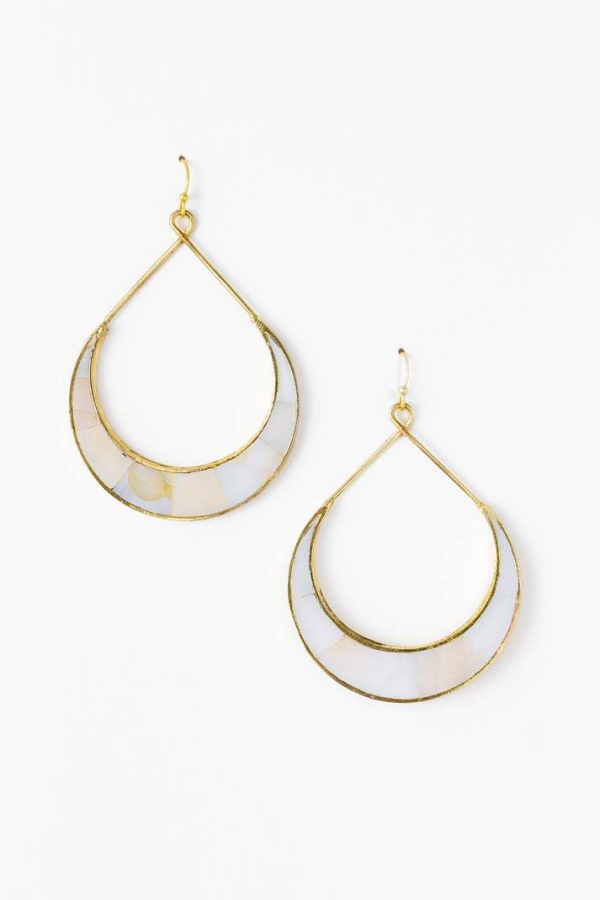 Matr Boomie Rajani Crescent Hoop Earrings