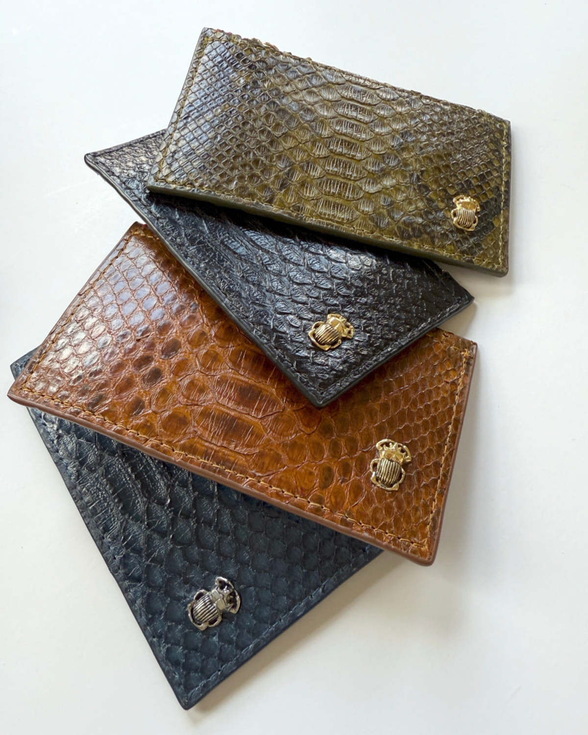 Claris Virot Helena Python Card Wallet | Garmentory