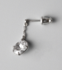 E.M. Oval Drop Earring - Thumbnail 1