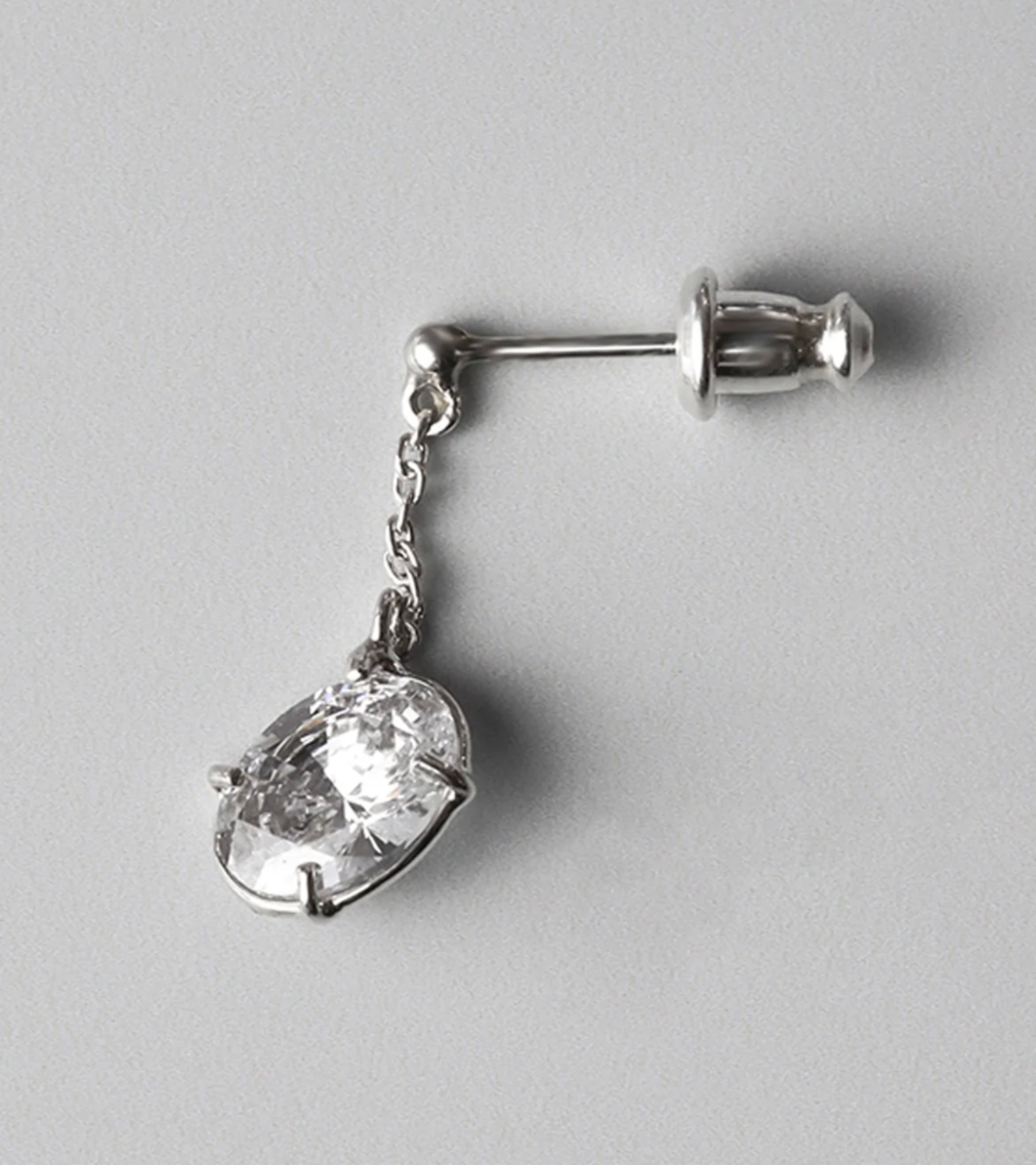 E.M. Oval Drop Earring - Image 1 of 2
