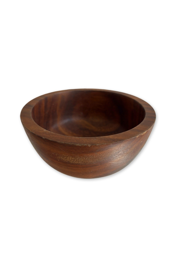 London Atelier Byproduct Walnut Wood Hand Carved Bowl