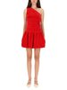 Patou One-Shoulder Mini Dress Bloomer Effect Dress - Red - Thumbnail 1