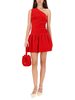 Patou One-Shoulder Mini Dress Bloomer Effect Dress - Red - Thumbnail 2