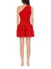 Patou One-Shoulder Mini Dress Bloomer Effect Dress - Red - Thumbnail 3