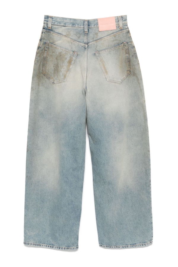 Acne Studios Wide-Leg Denim Jeans - Clear Blue