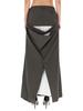 Jean Paul Gaultier Deconstructed Skirt With Martingale Detail - Gray - Thumbnail 4