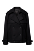 Nili Lotan Amaury Short Coat - Black - Thumbnail 1