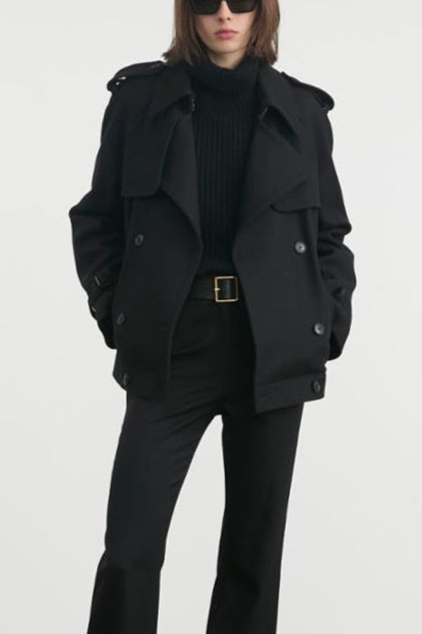 Nili Lotan Amaury Short Coat - Black