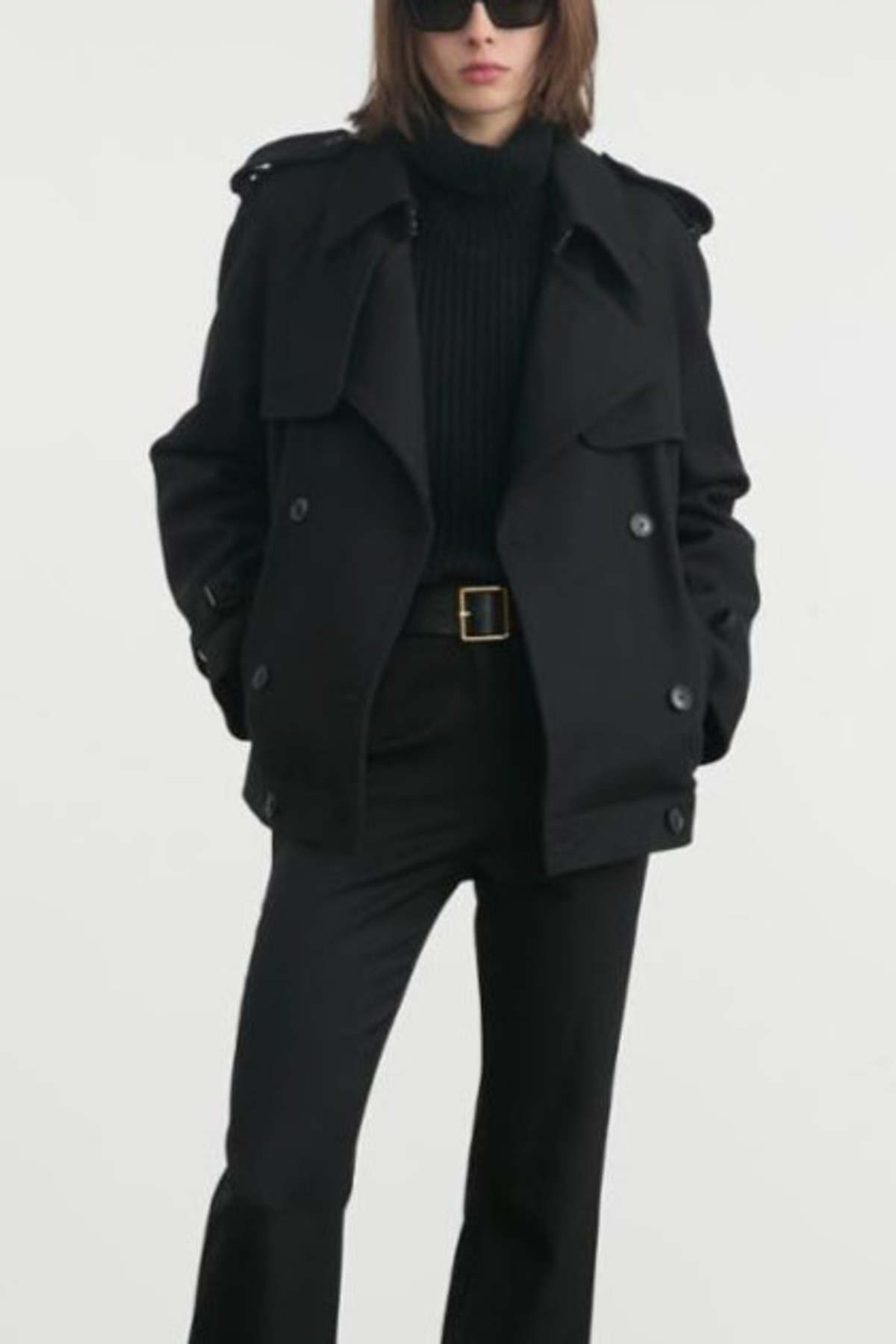 Nili Lotan Amaury Short Coat - Black - Image 2 of 2
