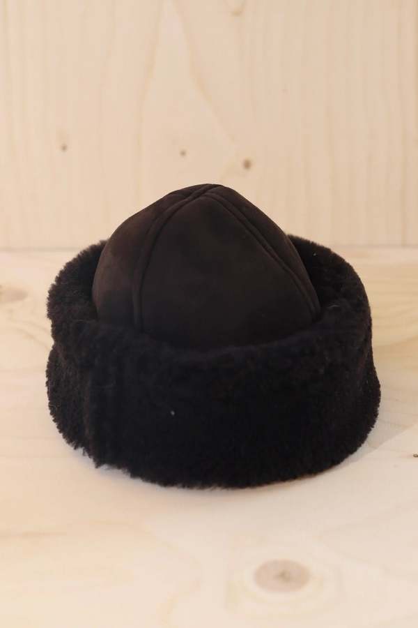 CAWLEY STUDIO Suede Back Curly Hair Cap