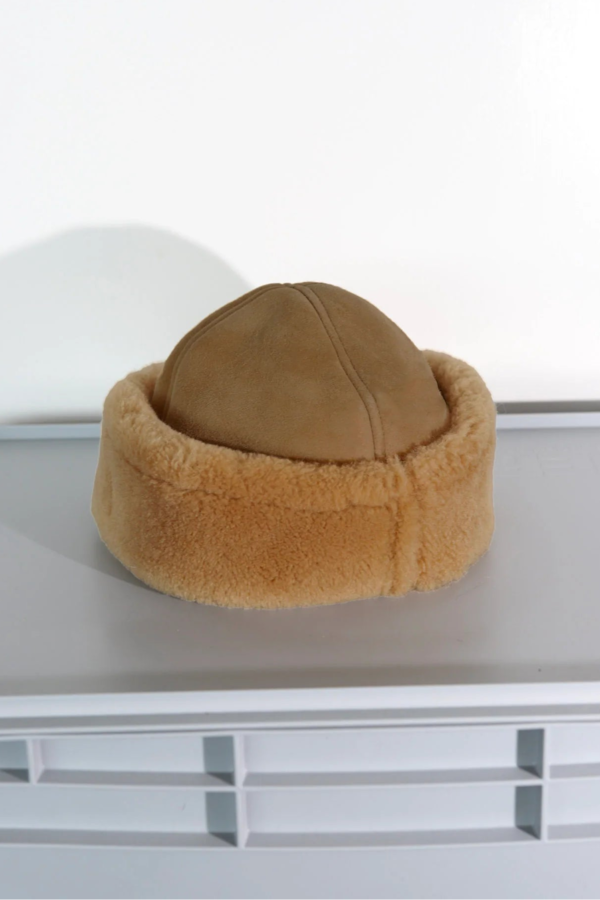 CAWLEY STUDIO Suede Back Curly Hair Cap