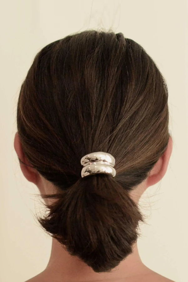 Narsha Mini Double Arch Metal Ponytail Hair Tie