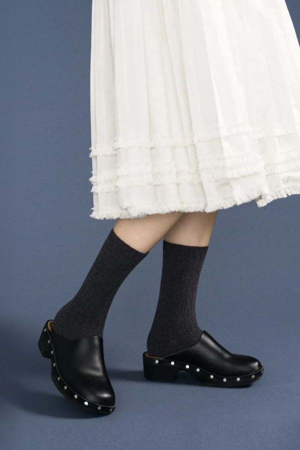 Hansel from Basel Italia Cashmere Cozy Rib Crew Socks